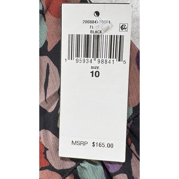 Lauren Ralph Lauren Black Label Women's Floral Crinkle Maxi Skirt Size 10 - 539 - Picture 7 of 8